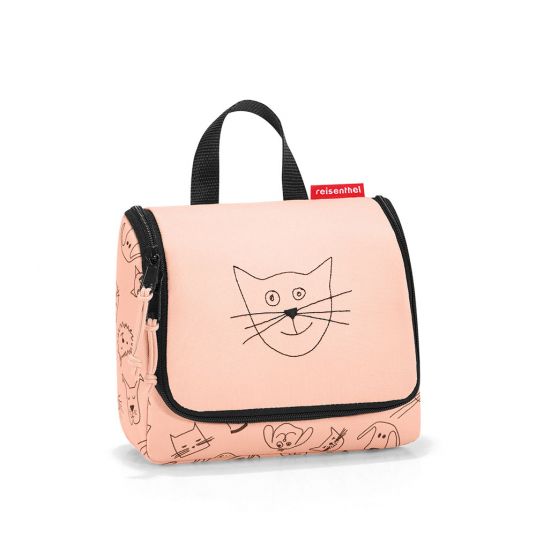 Reisenthel Washbag Toiletbag Kids - Cats & Dogs - Rose - Size S