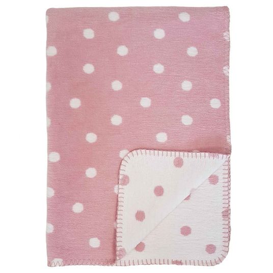 Richter Cotton blanket 75 x 100 cm - dots - pink