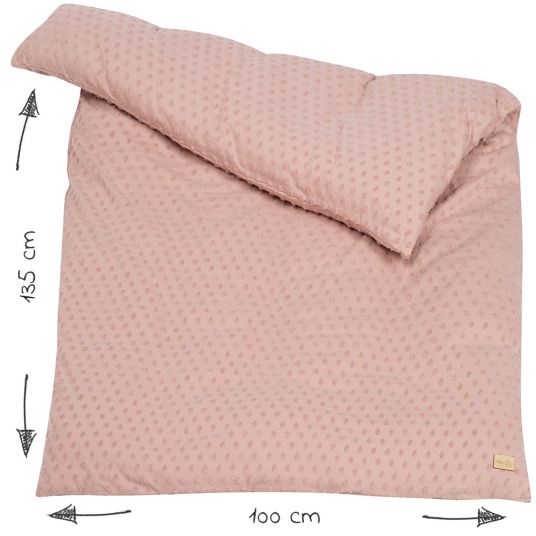Roba 2-piece bedding Organic 100 x 135 cm / 40 x 60 cm - Lil Planet - Pink Mauve