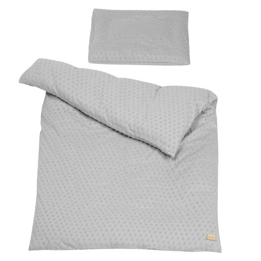 Roba 2-piece bedding Organic 100 x 135 cm / 40 x 60 cm - Lil Planet - silver gray
