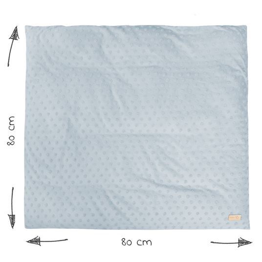 Roba 2-piece bed linen Organic 80 x 80 cm / 34 x 40 cm - Lil Planet - Light blue Sky