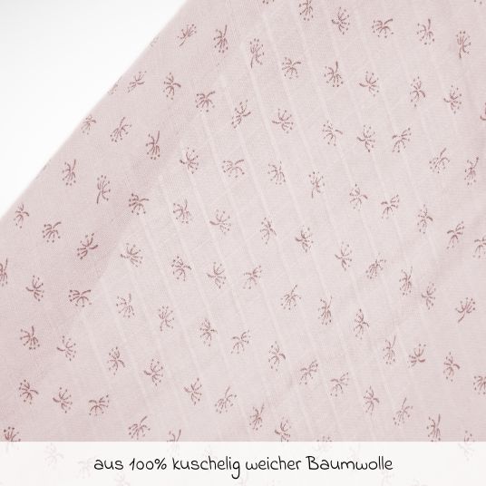 Roba 2-tlg. Puck- und Stilltuch-Set aus 100% Organic Bio-Baumwolle GOTS - Lil Planet - Rosa