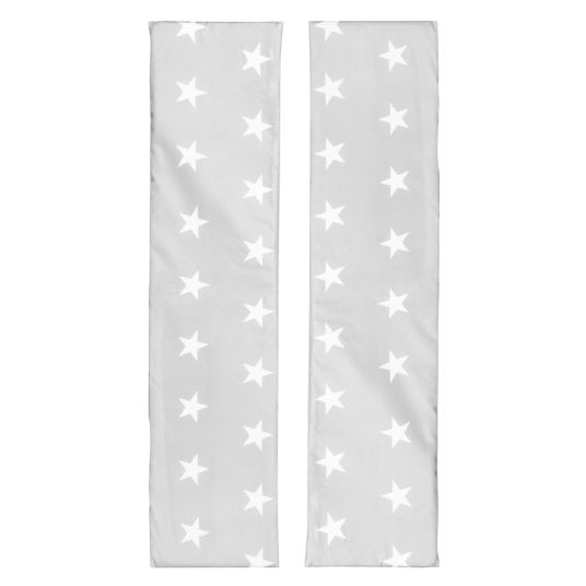 Roba 2er-Set Bankkissen breit für Kinderparty-Garnituren - Little Stars - Grau
