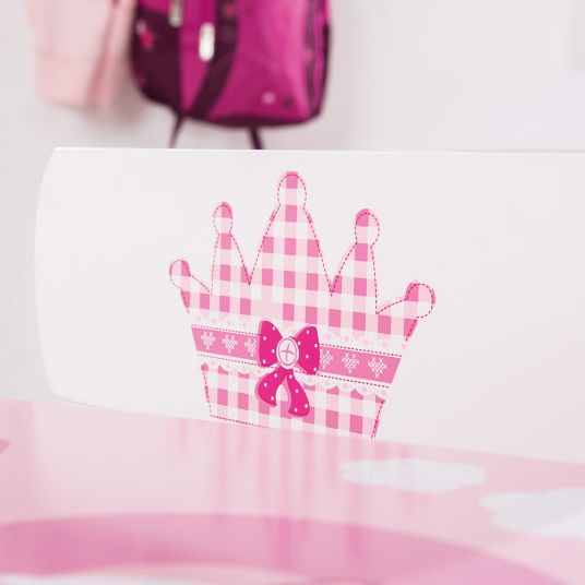 Roba 3-piece children's suite - crown - pink