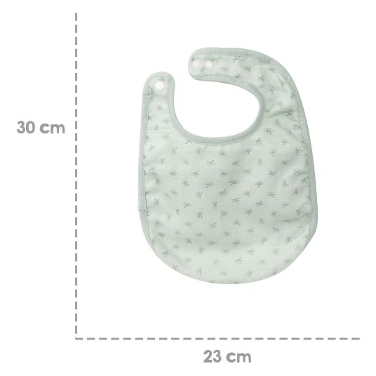 Roba 3-piece bib set with organic cotton GOTS - Lil Planet - Frosty Green