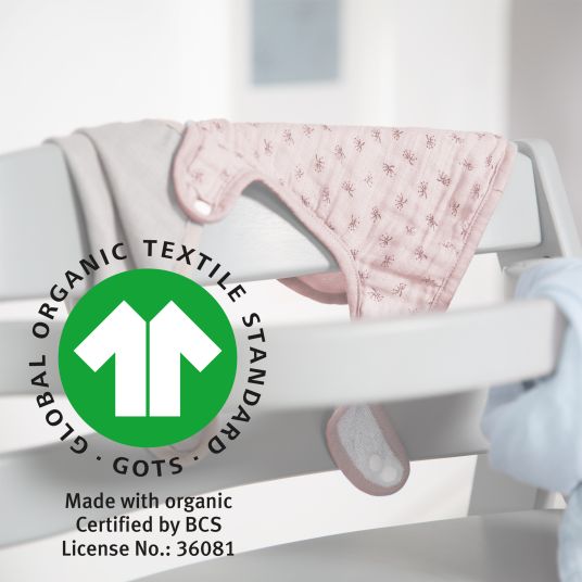 Roba 3-tlg. Lätzchen-Set mit Organic Bio-Baumwolle GOTS - Lil Planet - Rosa