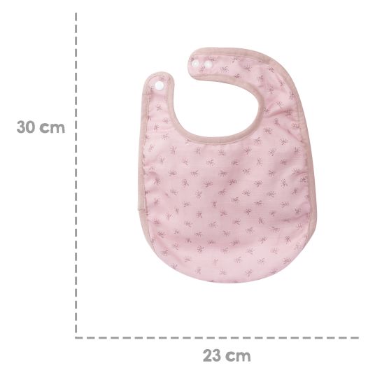 Roba 3-piece bib set with organic cotton GOTS - Lil Planet - Pink