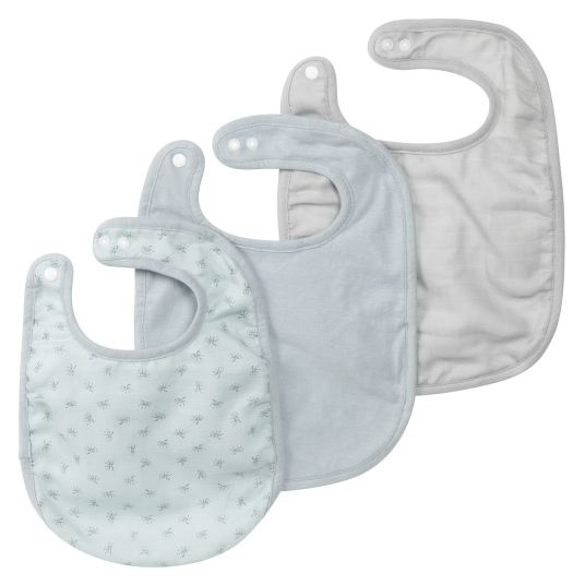 Roba 3-piece bib set with organic cotton GOTS - Lil Planet - Turquoise