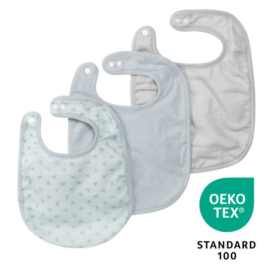 Roba 3-piece bib set with organic cotton GOTS - Lil Planet - Turquoise