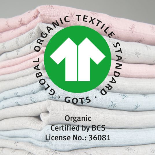 Roba 3-tlg. Windeln-Set aus 100% Organic Bio-Baumwolle GOTS - Lil Planet - Rosa