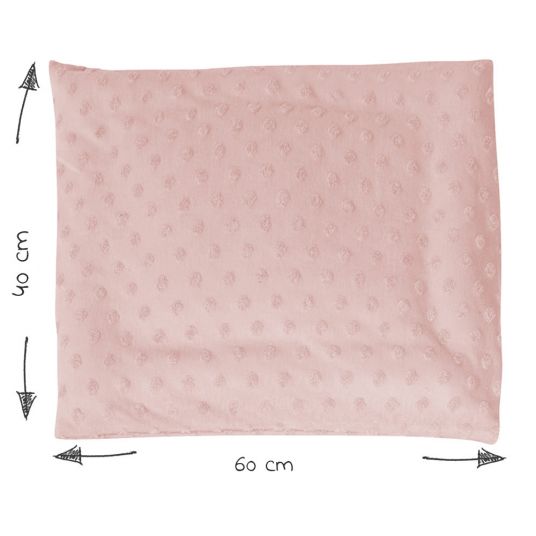 Roba 4-piece gift set Sleeping Organic bedding 100x135 cm / 40x60 cm, fitted sheet, nest Lil Planet - Pink Mauve