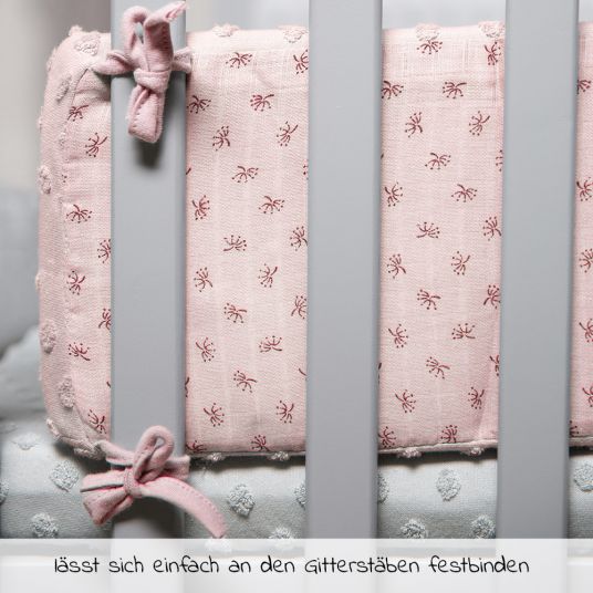 Roba Set regalo di 4 pezzi Sleep Organic Bedding 100x135 cm / 40x60 cm, lenzuolo a scomparsa, Nest Lil Planet - Rosa Malva