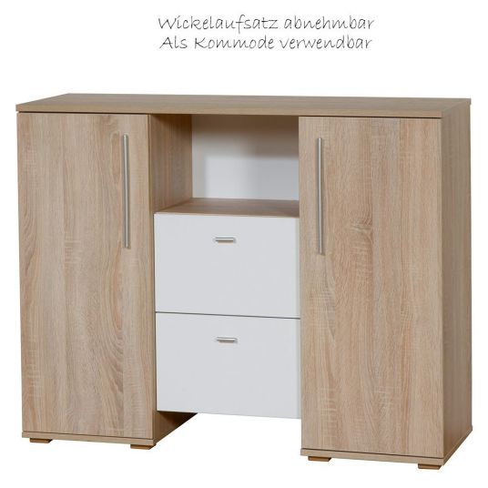 Roba Children's room Daniel 6-pcs. incl. textile collection Jumbotwins, 3-door wardrobe, bed, changing table