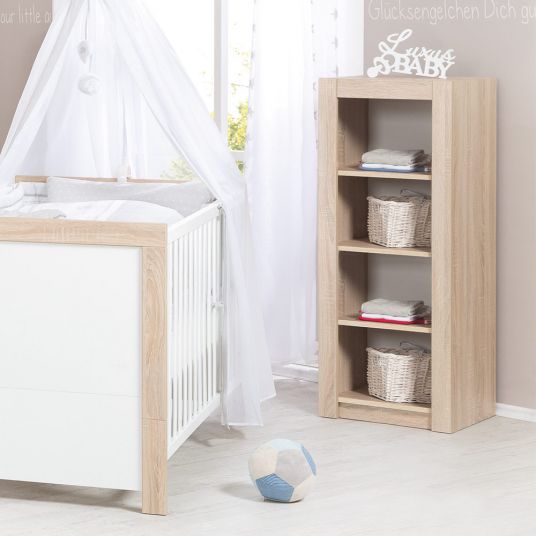 Roba Children's room Leni 2 with 3-door wardrobe, bed, changing table, side shelf and standing shelf