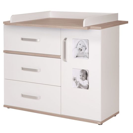 Roba Children's room Pia with 3-door wardrobe, bed, wide changing unit