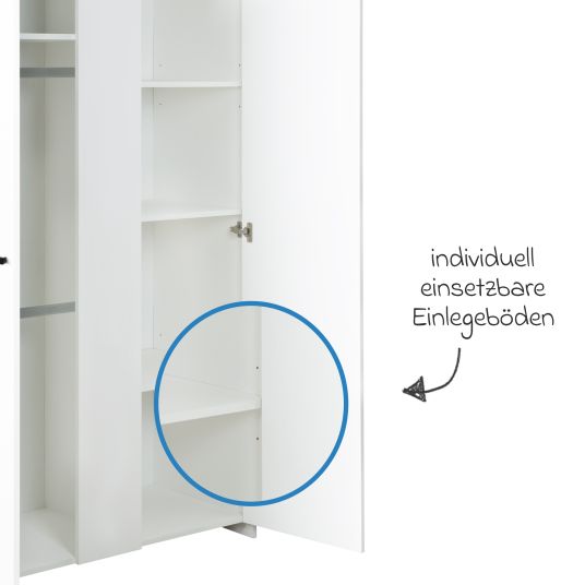 Roba Closet Anton 2-door - white