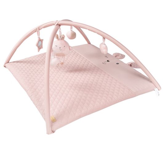 Roba Crawling blanket / changing mat with play arch - 75 x 85 cm - Roba Style Lily - Pink Mauve