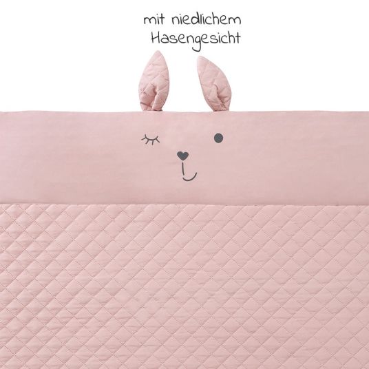 Roba Krabbeldecke / Wickelauflage mit Spielbogen - 75 x 85 cm - Roba Style Lily - Rosa Mauve