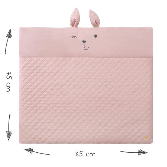 Roba Crawling blanket / changing mat with play arch - 75 x 85 cm - Roba Style Lily - Pink Mauve