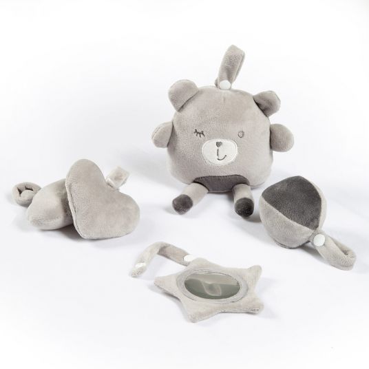 Roba Coperta / fasciatoio per bambini con fiocco da gioco - 75 x 85 cm - Roba Style Sammy - Grigio argento