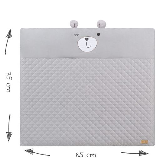 Roba Crawling blanket / changing mat with play arch - 75 x 85 cm - Roba Style Sammy - silver gray