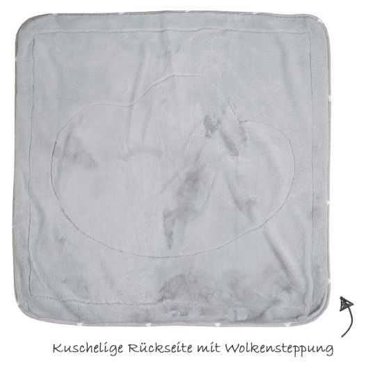 Roba Kuscheldecke 80 x 80 cm - Indibär - Grau