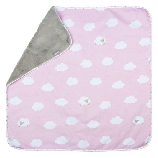 Roba Snuggle blanket 80 x 80 cm - Little cloud - Pink