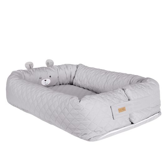 Roba Cuddle Nest Baby Lounge - Roba Style Sammy - Silver Gray