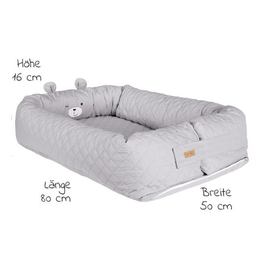 Roba Cuddle Nest Baby Lounge - Roba Style Sammy - Grigio Argento