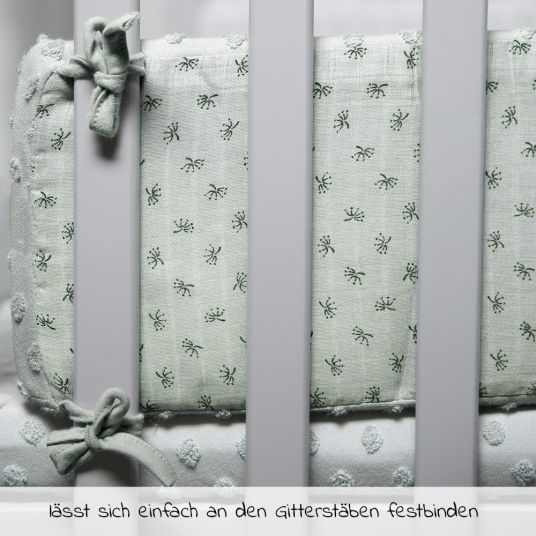 Roba Nestchen Organic 170 x 18 cm - Lil Planet - Frosty Green
