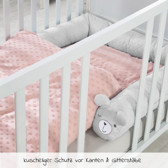 Roba Nestchenschlange für Kinderbetten 170 cm - Roba Style Sammy - Silbergrau