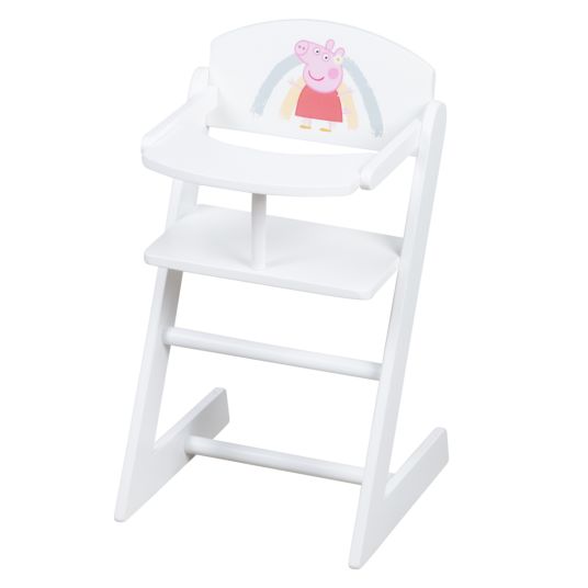 Roba Doll high chair with dining board - Peppa Pig - White