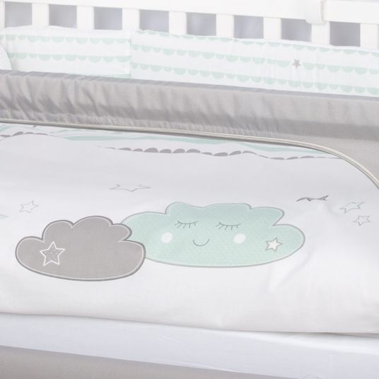 Roba Letto da camera bianco con accessori 60 x 120 cm - Happy Cloud
