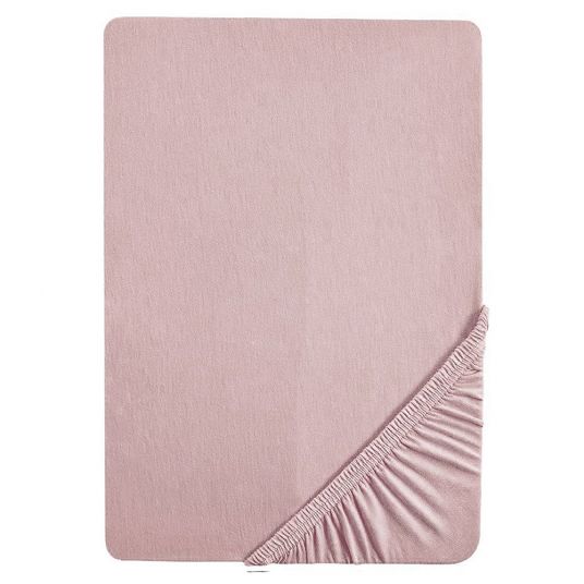 Roba Organic cotton fitted sheet 60 x 120 cm / 70 x 140 cm - Lil Planet - Pink Mauve