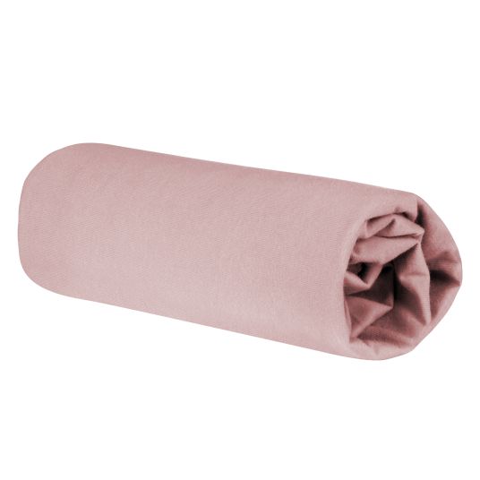 Roba Spannbetttuch Jersey aus 100% Organic Bio-Baumwolle GOTS 45 x 90 / 40 x 90 cm - Lil Planet - Rosa