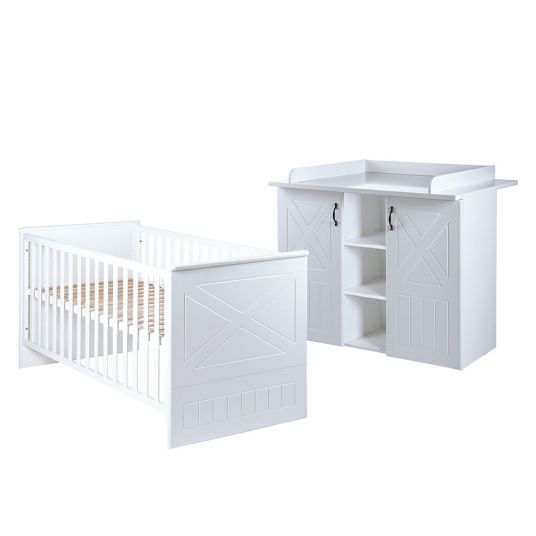 Roba Economy set children's room Constantin with bed and changing table