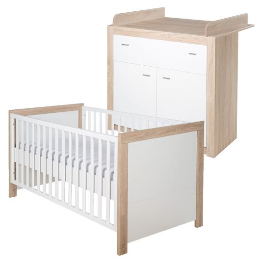 Roba Economy set children's room Leni 2 with bed and changing table