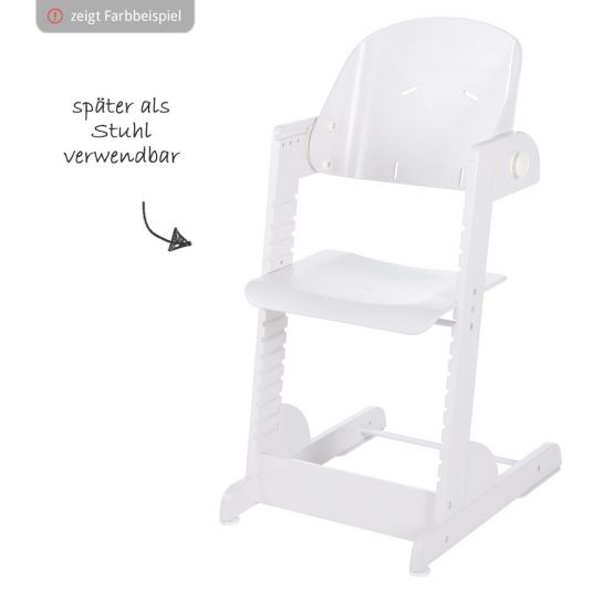 Roba Chill-Up stair high chair incl. cushion - Wiesenglück - White