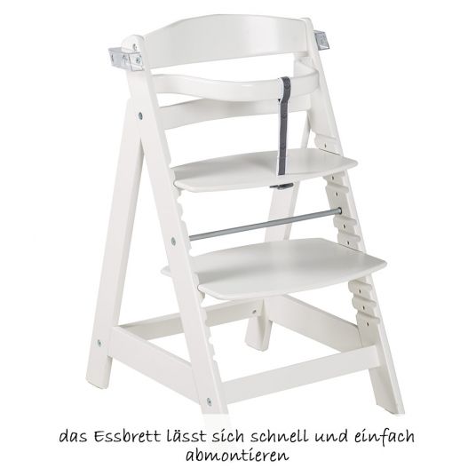 Roba Stair high chair Sit Up Click with dining board - White