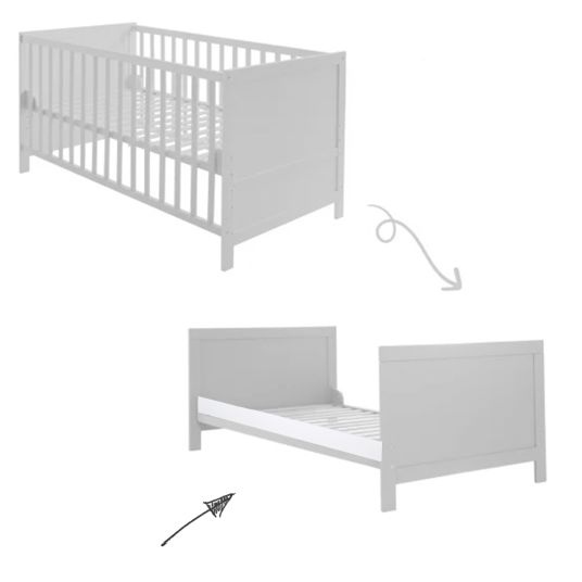 Roba Universal conversion sides for Lilo crib - white