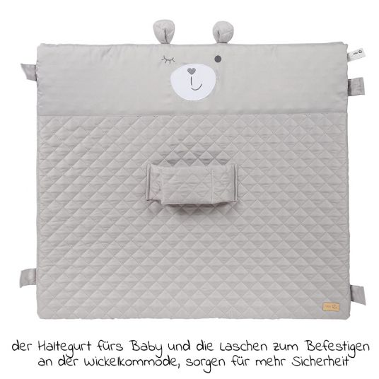 Roba Changing mat with strap 75 x 85 cm - Roba Style Sammy - silver gray