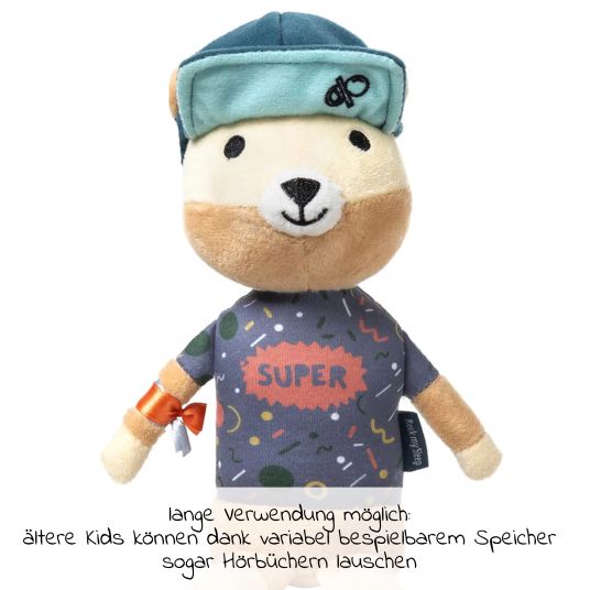 Rock my Sleep Music box / audio system incl. voucher for 1 song 25 cm - Jay the bear