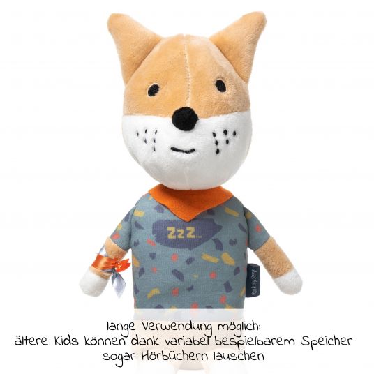 Rock my Sleep Music box / audio system incl. voucher for 1 song 25 cm - Peter the fox