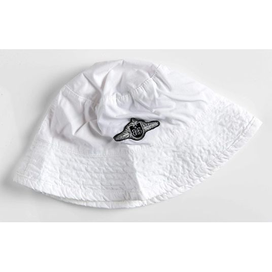 Rock Star Baby Hat Logo Wings - White - Size L
