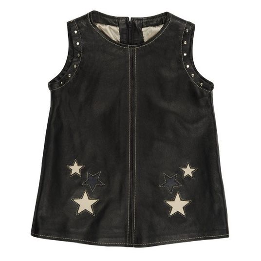 Rock Star Baby Vestito in pelle Rock Star Girls - Nero - Taglia XL