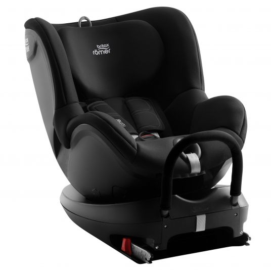 Römer Reboarder-Kindersitz Dualfix 2R 360° drehbar Gr. 0+/1 Geburt-4 Jahre (Geburt-18 kg) Isofix mit Stützbein - Cosmos Black