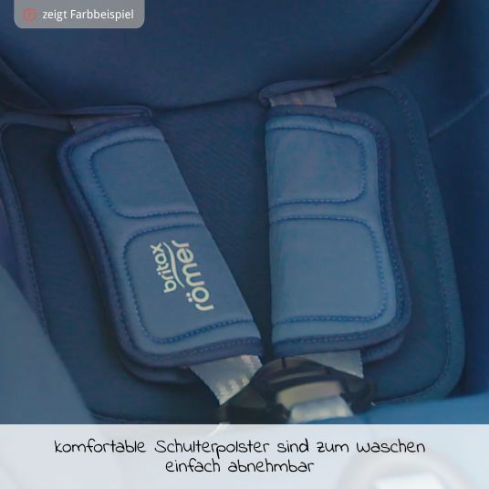 Römer Reboarder child seat Dualfix 2R 360° rotatable Gr. 0+/1 birth-4 years (birth-18 kg) Isofix with support leg - Cosmos Black