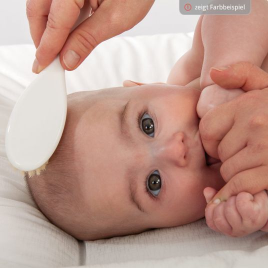 Rotho Babydesign 2-tlg. Haarpflege-Set mit Kamm und Babybürste - Babybleu Perl