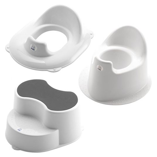 Rotho Babydesign 3-piece potty training set Top - Step by Step - White