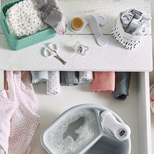 Rotho Babydesign 4-tlg. Babypflege-Set - Keramik Weiß